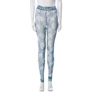 Henrik Vibskov Pollen Mesh Sheer Mint Blue Flowers Leggings Rare Medium